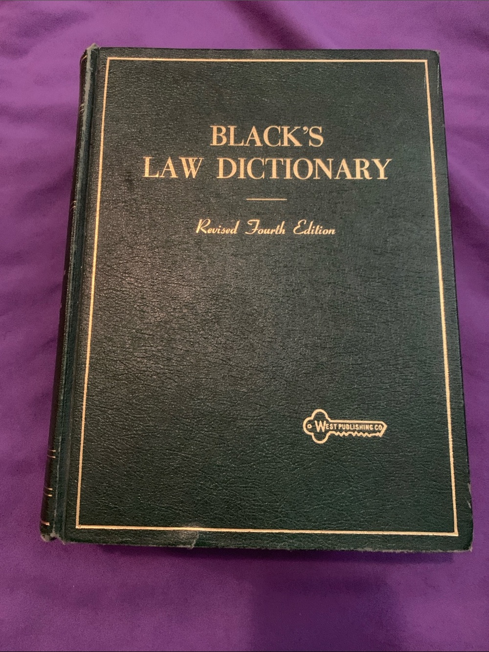 Vintage Black Law Dictionary - Dark Green Hardcover
